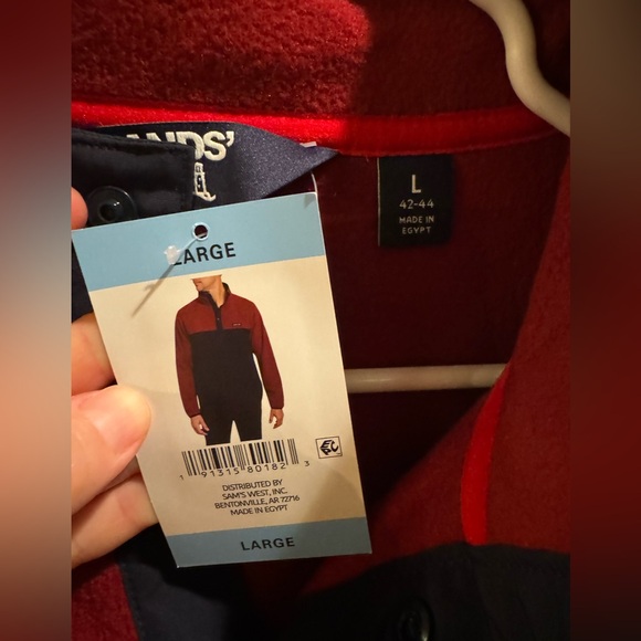 Men’s Lands End Heritage Polar Fleece Snap Neck Pullover - Picture 2 of 6